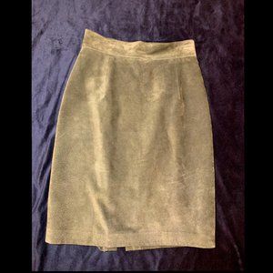 Suede Pencil Skirt